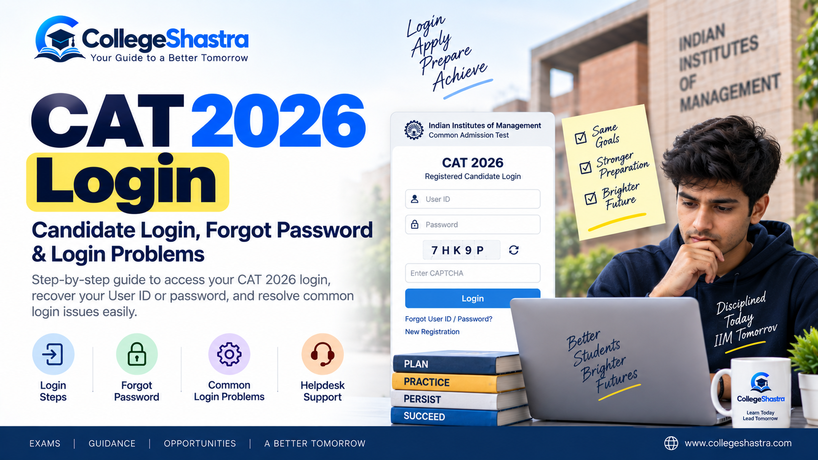 CAT 2026 Candidate Login, Forgot Password & Login Problems