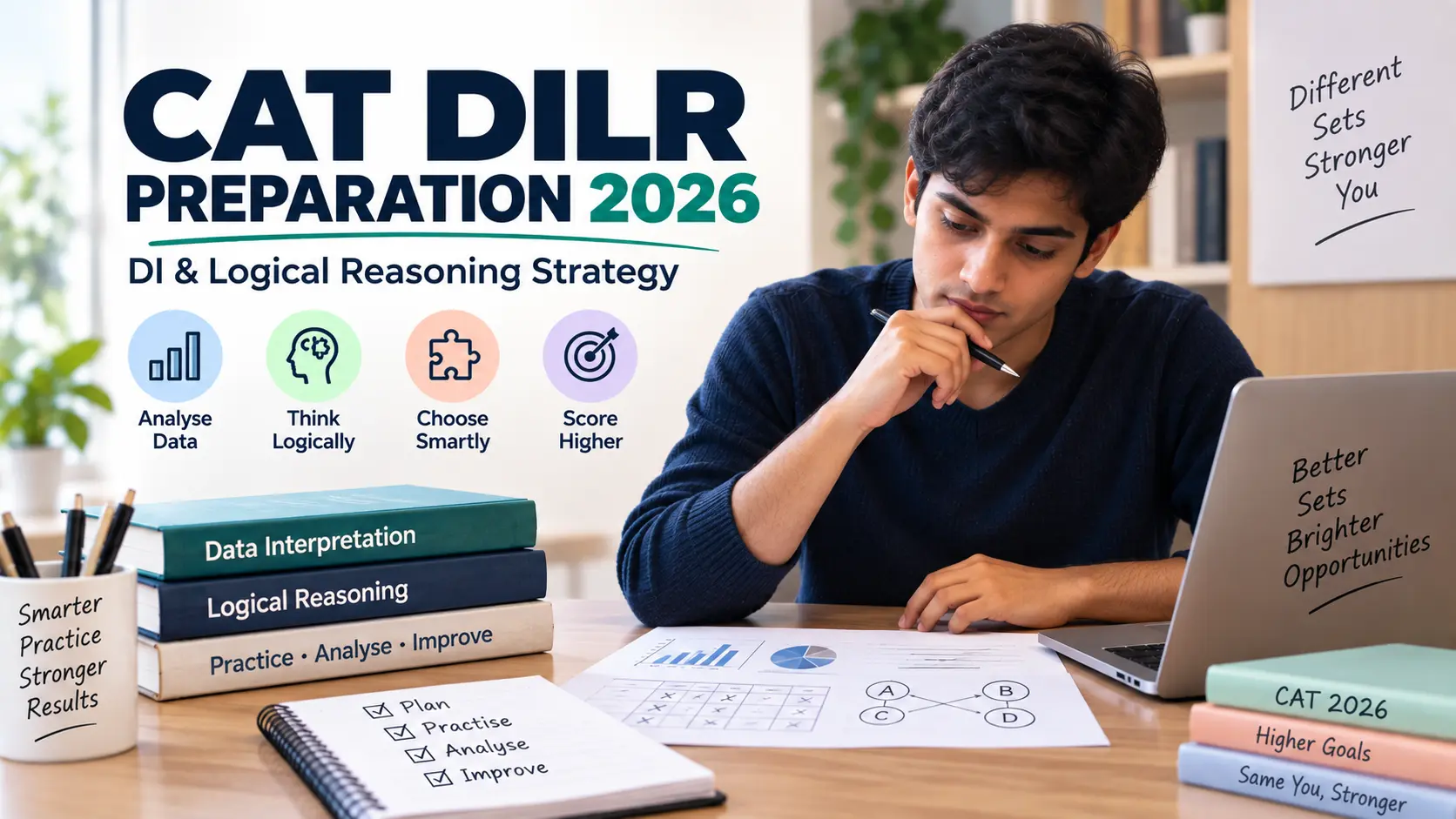 CAT DILR preparation 2026 with DI, Logical Reasoning and set selection strategy